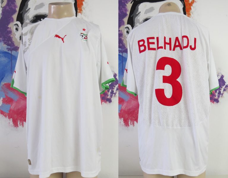 Algeria 2010 2011 home shirt Puma soccer jersey Bel Hadj #3 size XXL