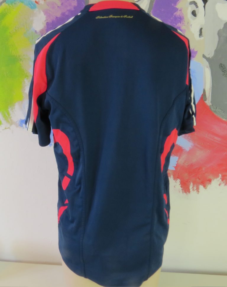 Player issue France 2007 2008 training shirt adidas Formotion size S blue (4)