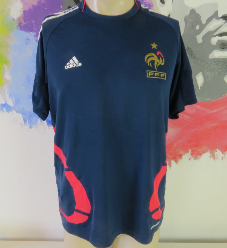 Player issue France 2007 2008 training shirt adidas Formotion size S blue