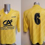 Vintage Coupe de France yellow #6 Le Roc Serge Chiesa size L