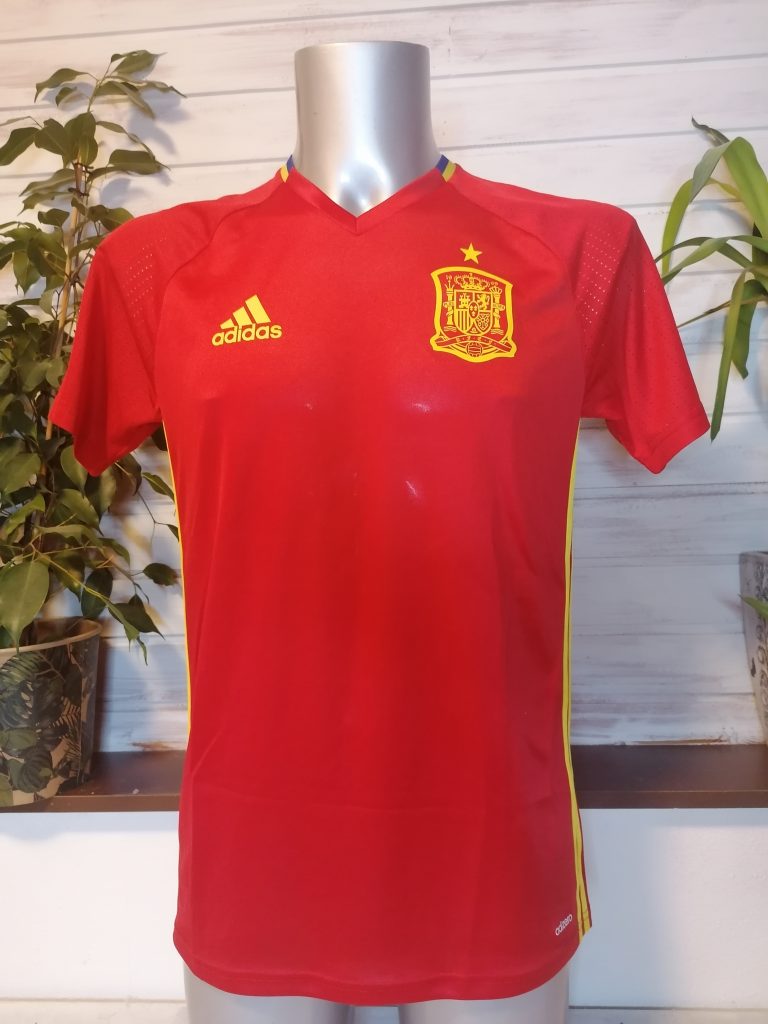 Spain World Cup 2015-16 authentic home shirt adidas size M player issue ADIZERO (1)