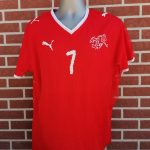 Match worn issue Switzerland 2008-10 WC2010 qualifiers home shirt Barnetta 7 size XL (2)
